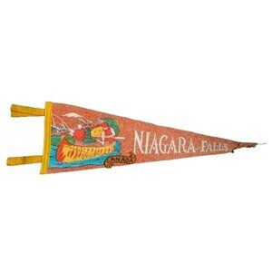Vintage Niagara Falls Canada Pennant 22 inch long